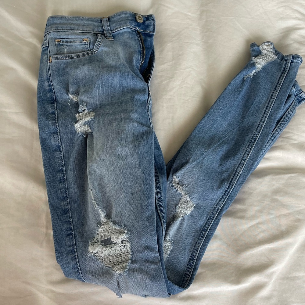 Hollister ripped jeans